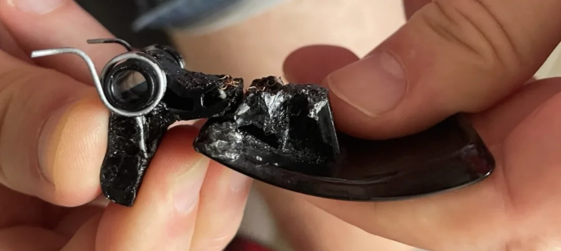 Broken car door lock