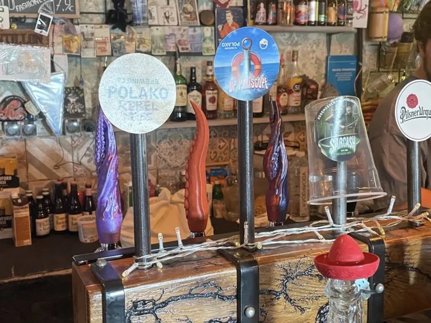 Octopus tentacle beer tap handles